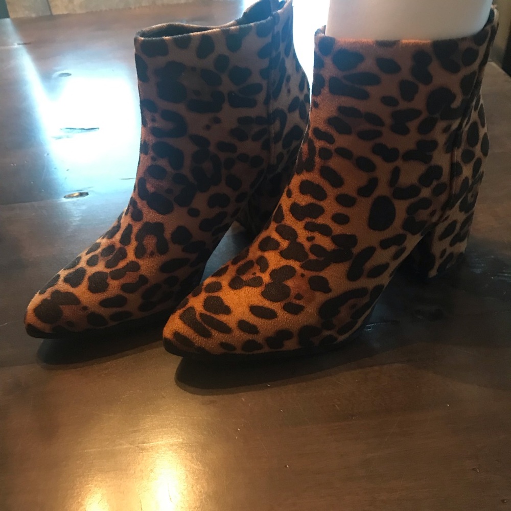 Leopard booties